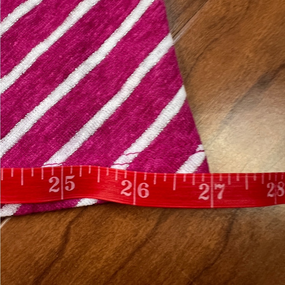 NWT LOFT women's XL pink tank with white and silver stripes - Picture 9 of 9